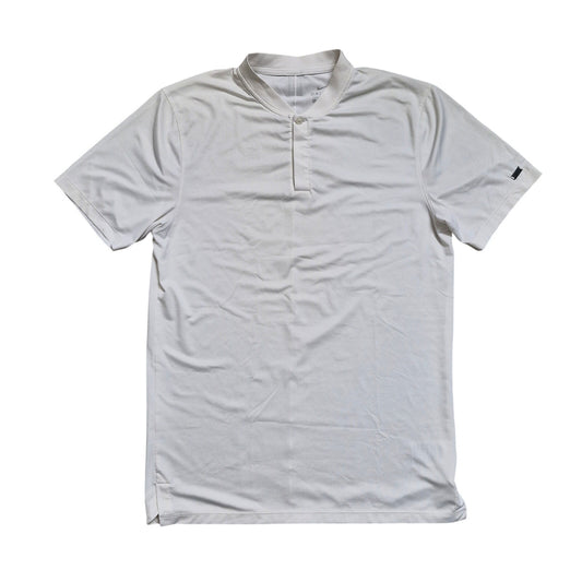 Nike Tiger Woods Polo Shirt Mens Small Gray Blade Collar Dri Fit Golf