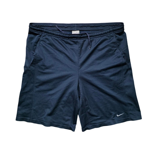 Nike Vintage Shorts Men L Navy Blue Swoosh Athletic
