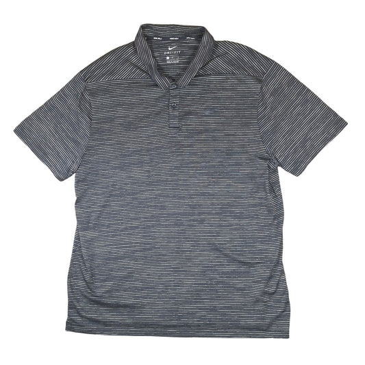 Nike Tiger Woods TW Dri-FIT Black Stripe Golf Polo Shirt Men’s Large