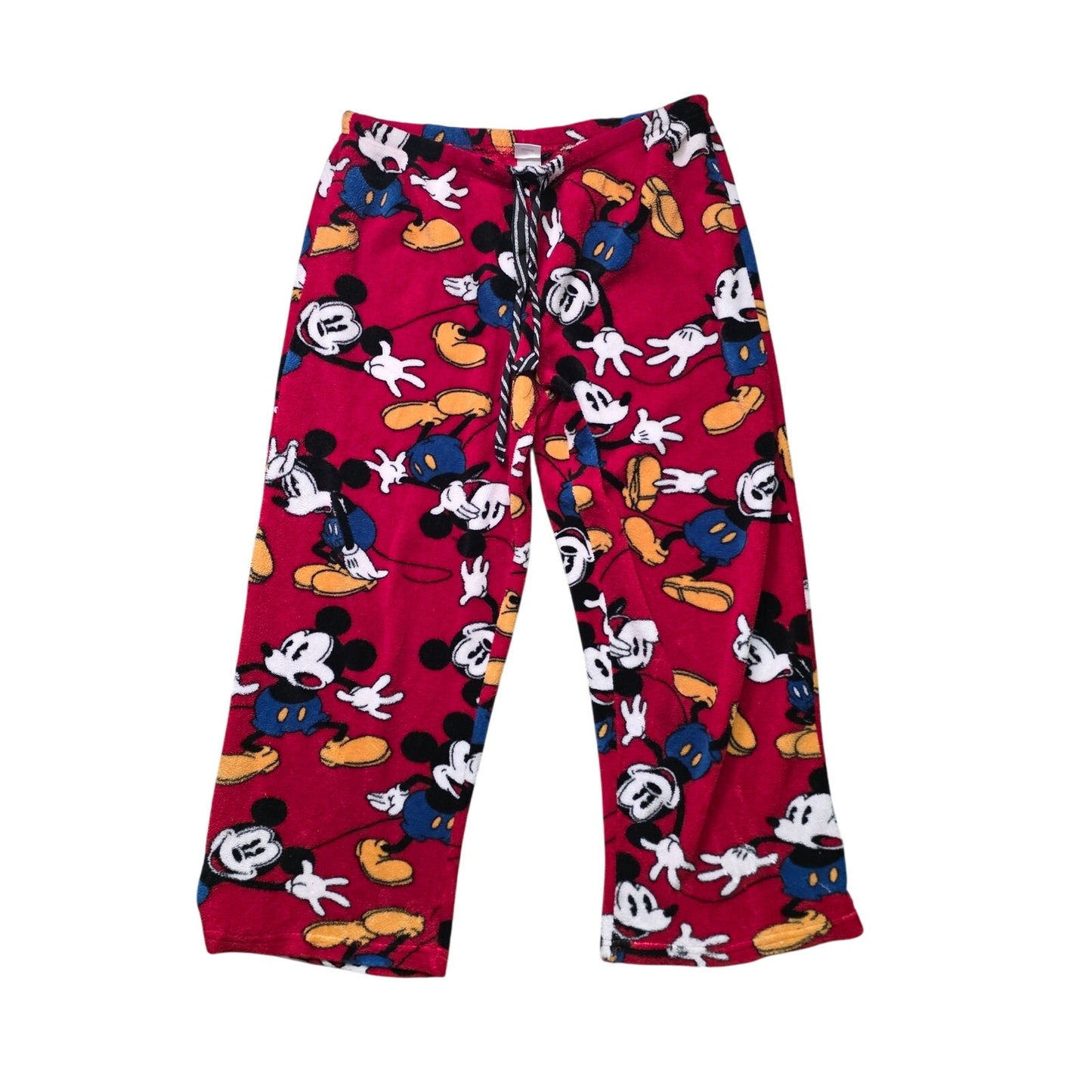 Disney Mickey Mouse Fleece Lounge Pants Red XL