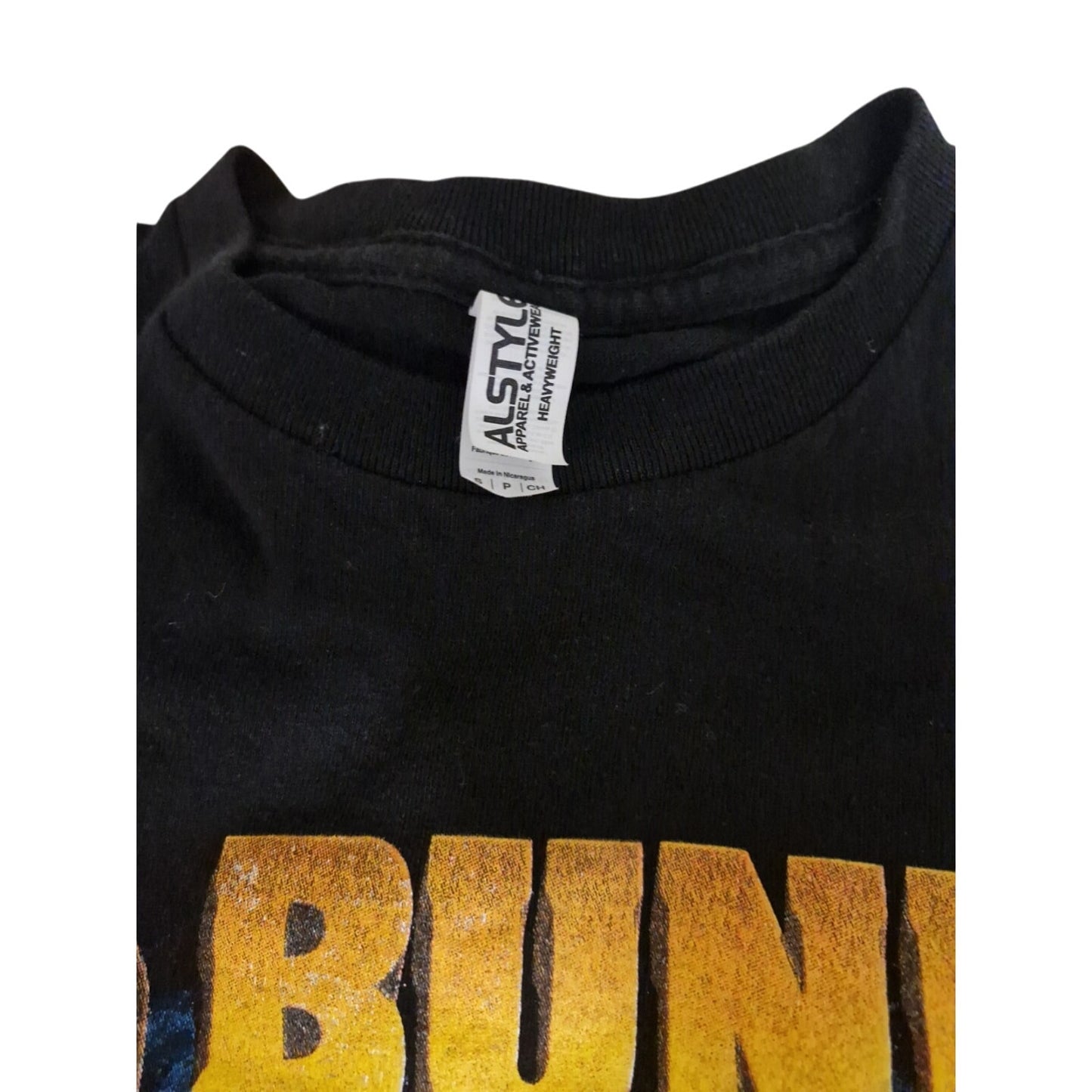 Bad Bunny Collage Tee Fan Black Graphic Shirt Size Small