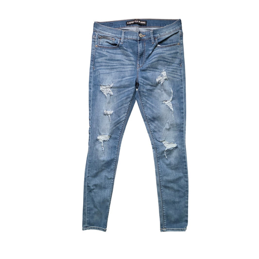 Express Legging Jeans Women’s 10 Light Wash Mid Rise Stretch Denim