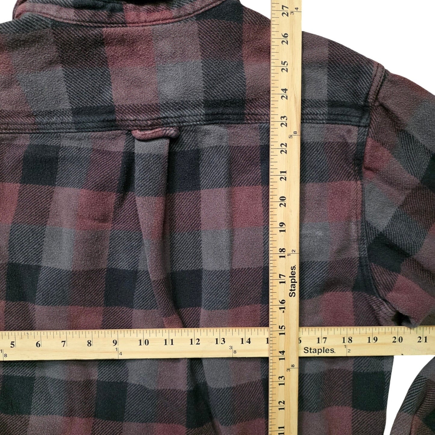 Orvis Flannel Shirt Jacket Men’s M Plaid Heavy Cotton Outdoor