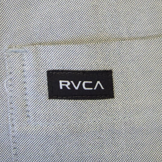 RVCA That’ll Do Stretch Short Sleeve Shirt Men’s Large Pavement Cotton‑Blend Casual Button‑Up