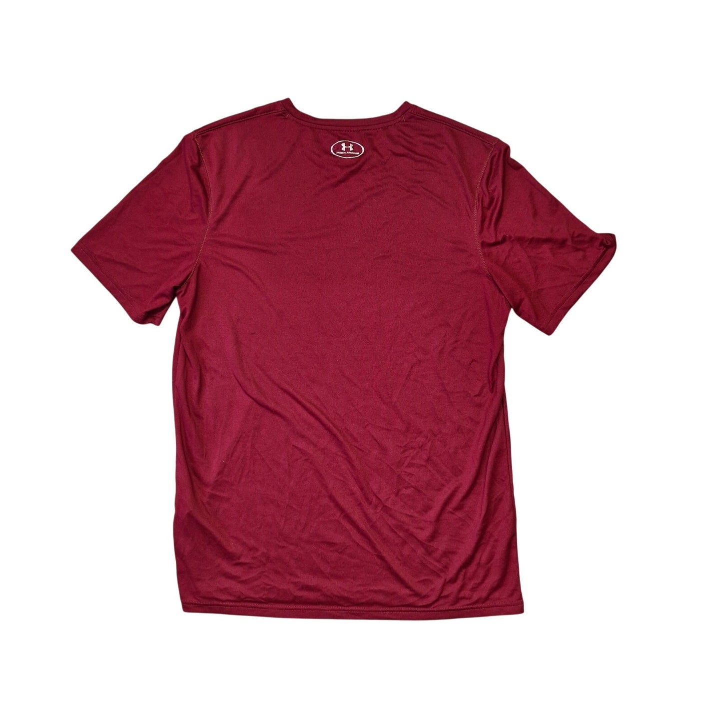 Under Armour Cardinal Red Team Tech Loose Tee Mens Small
