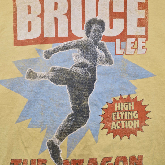 Bruce Lee The Dragon Vintage Graphic Tee Size Medium