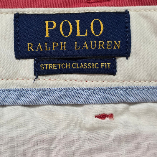 Polo Ralph Lauren Chino Shorts Men’s 42 Red Classic Fit Cotton