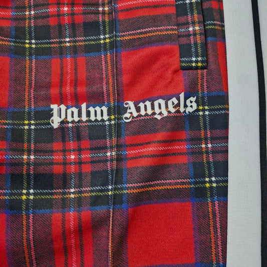 Palm Angels Red Plaid Track Pants Size M