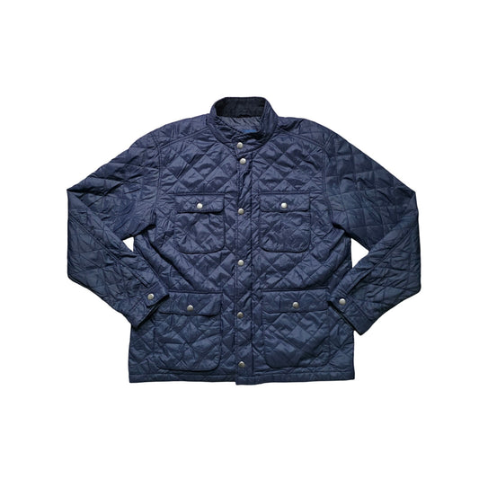 Old Navy Quilted Nylon Jacket Men XL Ink Blue