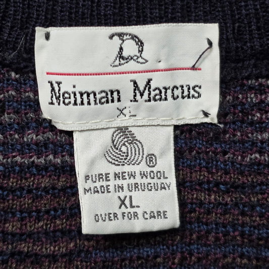 Neiman Marcus Sweater Vest Men’s XL Checkered Knit