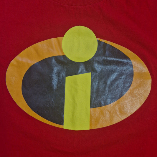 Disney Pixar Incredible 2 size Large Red Tee