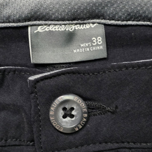 Eddie Bauer Cargo Shorts Men’s 38 Black Zipper Pockets Utility