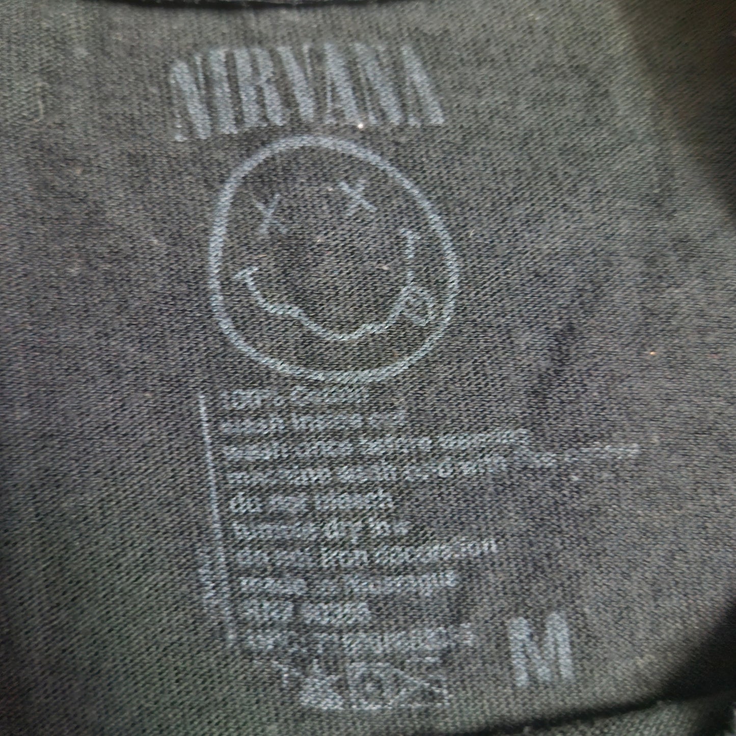 Nirvana smiley face band tee size medium