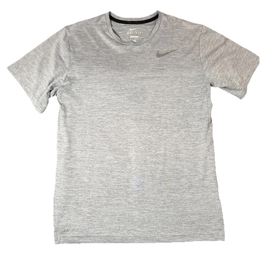 Nike Dri-FIT Gray Short Sleeve Training Shirt Men’s Large Athletic Tee