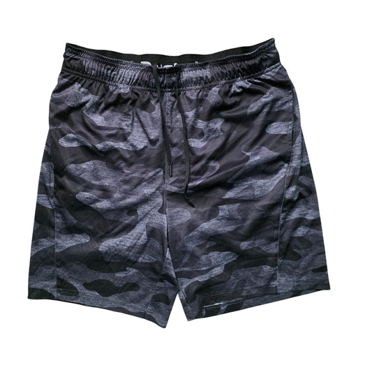 Reebok Camo Sport Shorts Men M Black Athletic Training