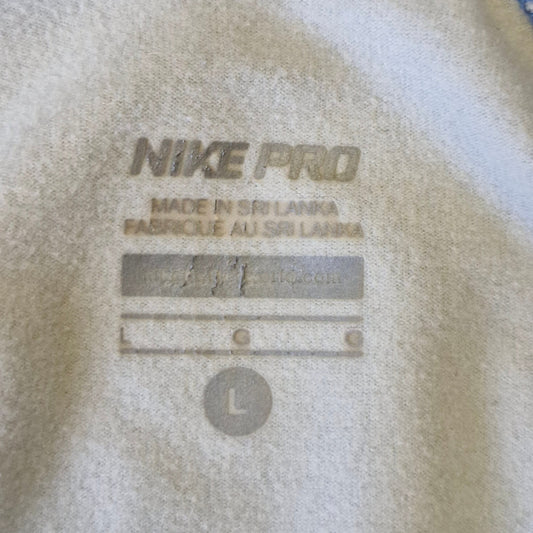 Nike Pro Golf Jacket Half Zip Blue Diamond Print Womens Large