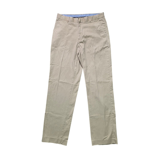 Tommy Hilfiger Denton Chino Straight Fit Boys Size 20 Beige Cotton Casual Pants
