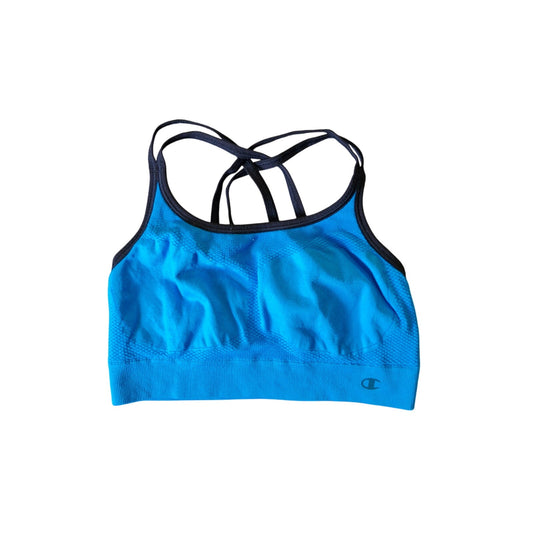 Champion Blue Sports Bra Women’s Size Medium High Compression Fit