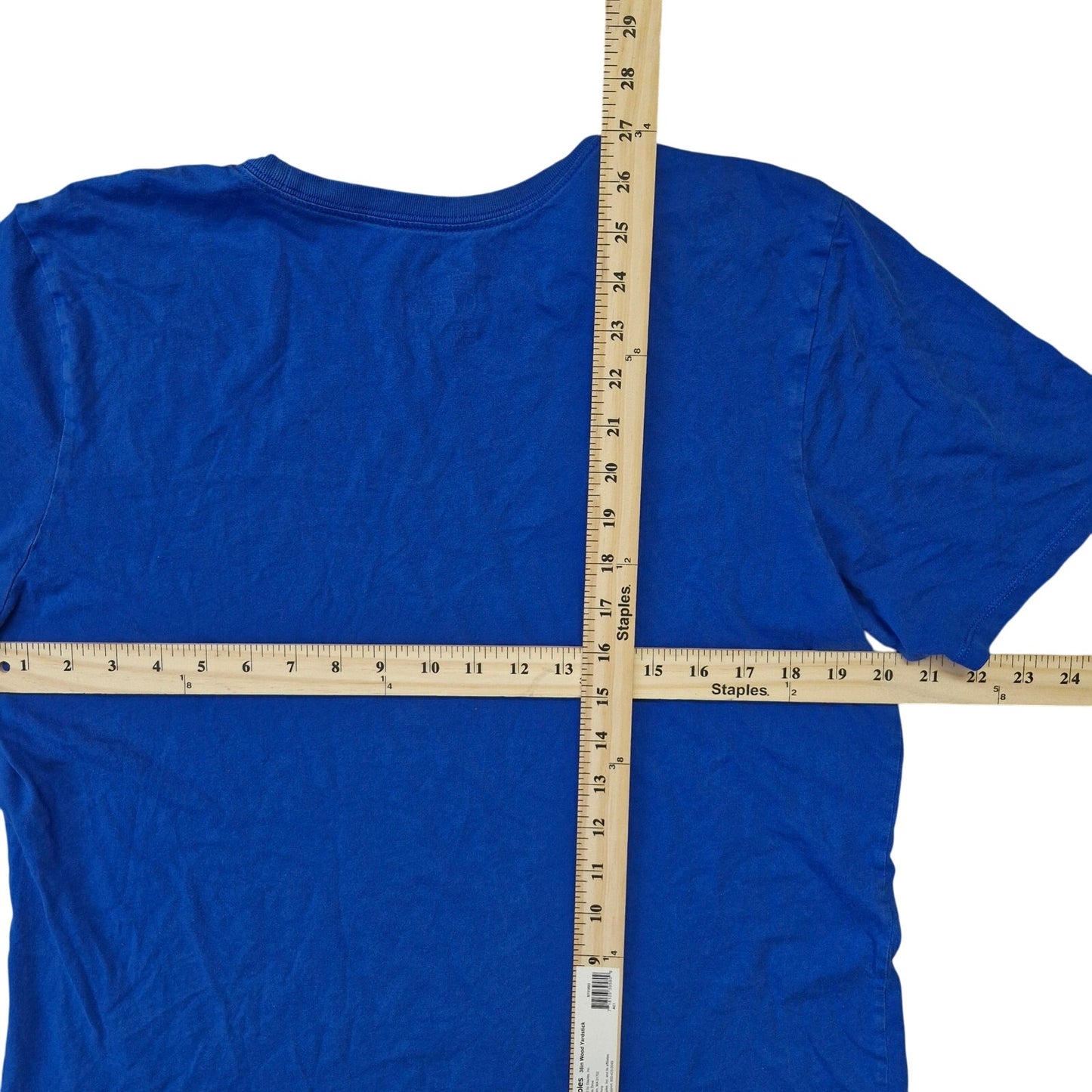 Nike Shirt Mens Large Blue Dri‑FIT Athletic Tee Lightweight Swoosh Logo Running
