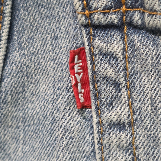 Levi’s big E Premium Skinny Taper Tattered Jeans Men’s 32x30 Blue Denim