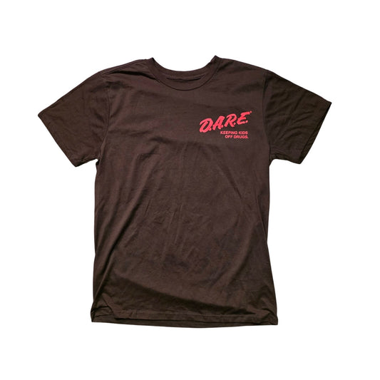 D.A.R.E. Daren the Lion T-Shirt Men M Black Graphic Tee NWOT