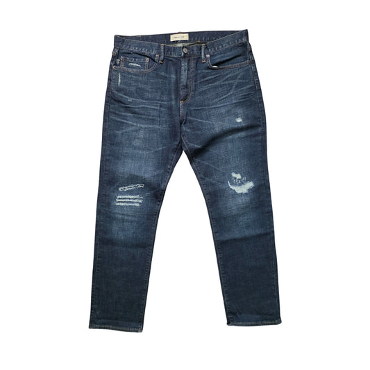 GAP 1969 Slim Fit Jeans Men’s 34x30 Blue Stretch Destructed Denim