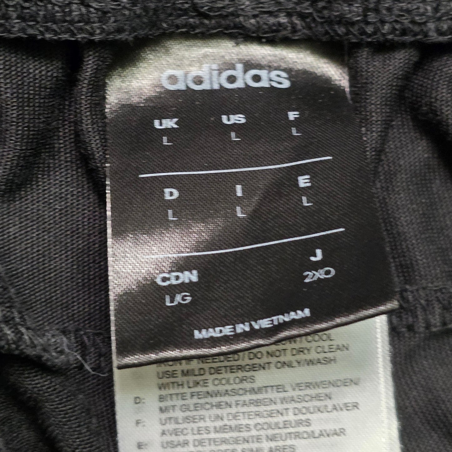 Adidas Shorts Men’s L Black Athletic Running Jogging White Striped Logo