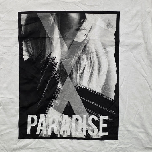 Express Paradise Graphic T-Shirt Women XL White Casual NWT