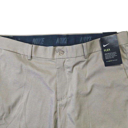 Nike Dri-Fit Golf Pants Men’s 34x34 Beige Khaki Stretch Performance Trousers