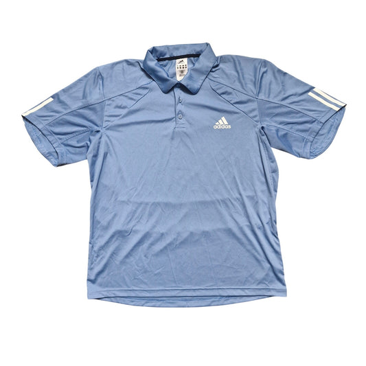 Vintage Adidas Golf Polo Blue Formotion Mesh Back Short Sleeve Men’s Size XL