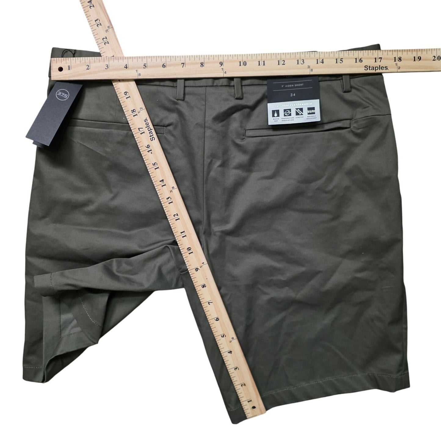 Banana Republic Aiden Chino Shorts Men’s 34 Green Cotton NWT