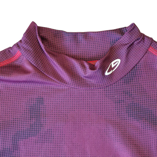 Champion Duo Dry Power Core Solid Burgundy/Black Shirt Mens XXL Moisture‑Wicking Athletic Tee