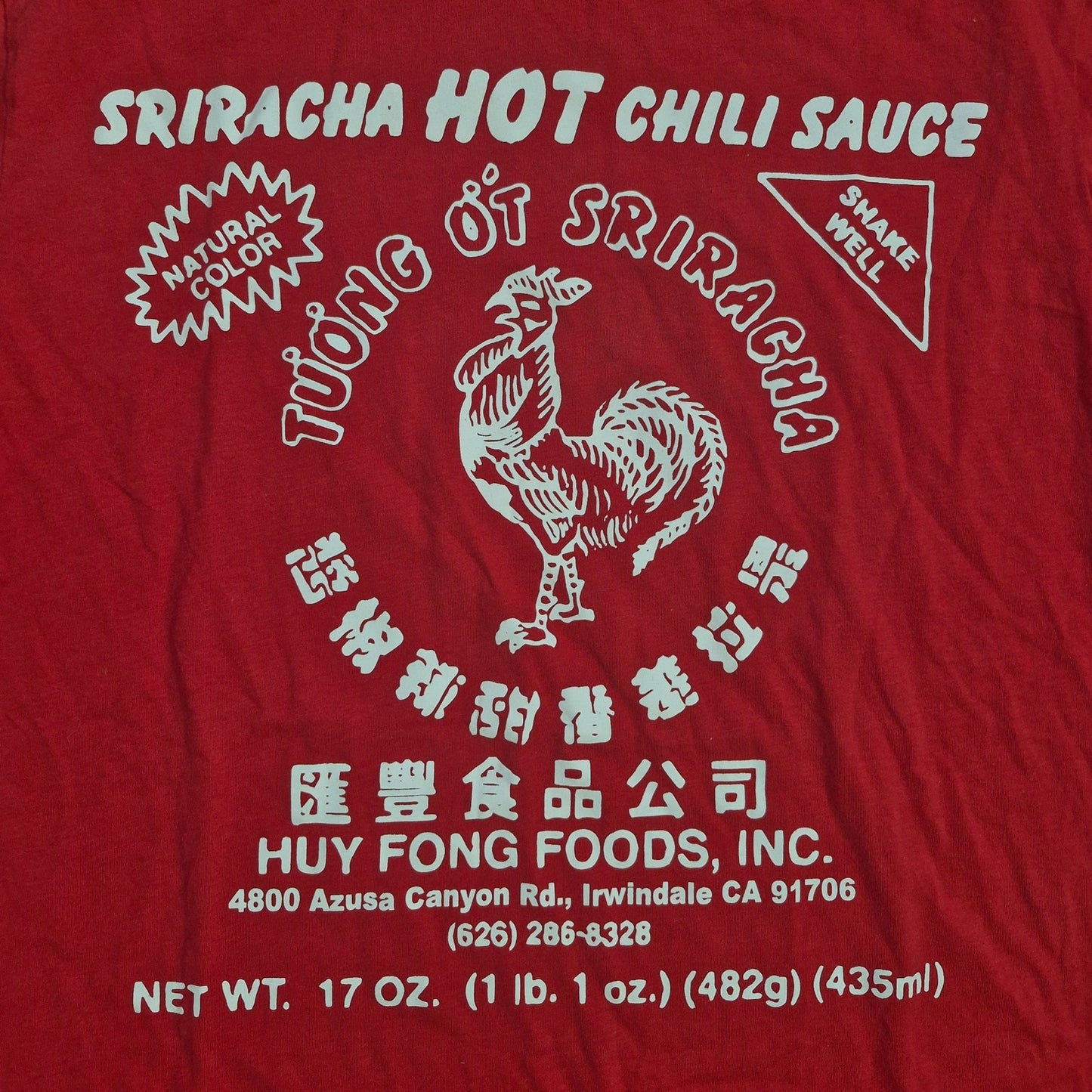 Sriracha Huy Fong Red Medium tee
