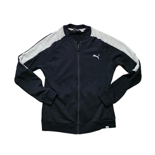 PUMA Track Jacket Men’s Large Black Full Zip Athletic