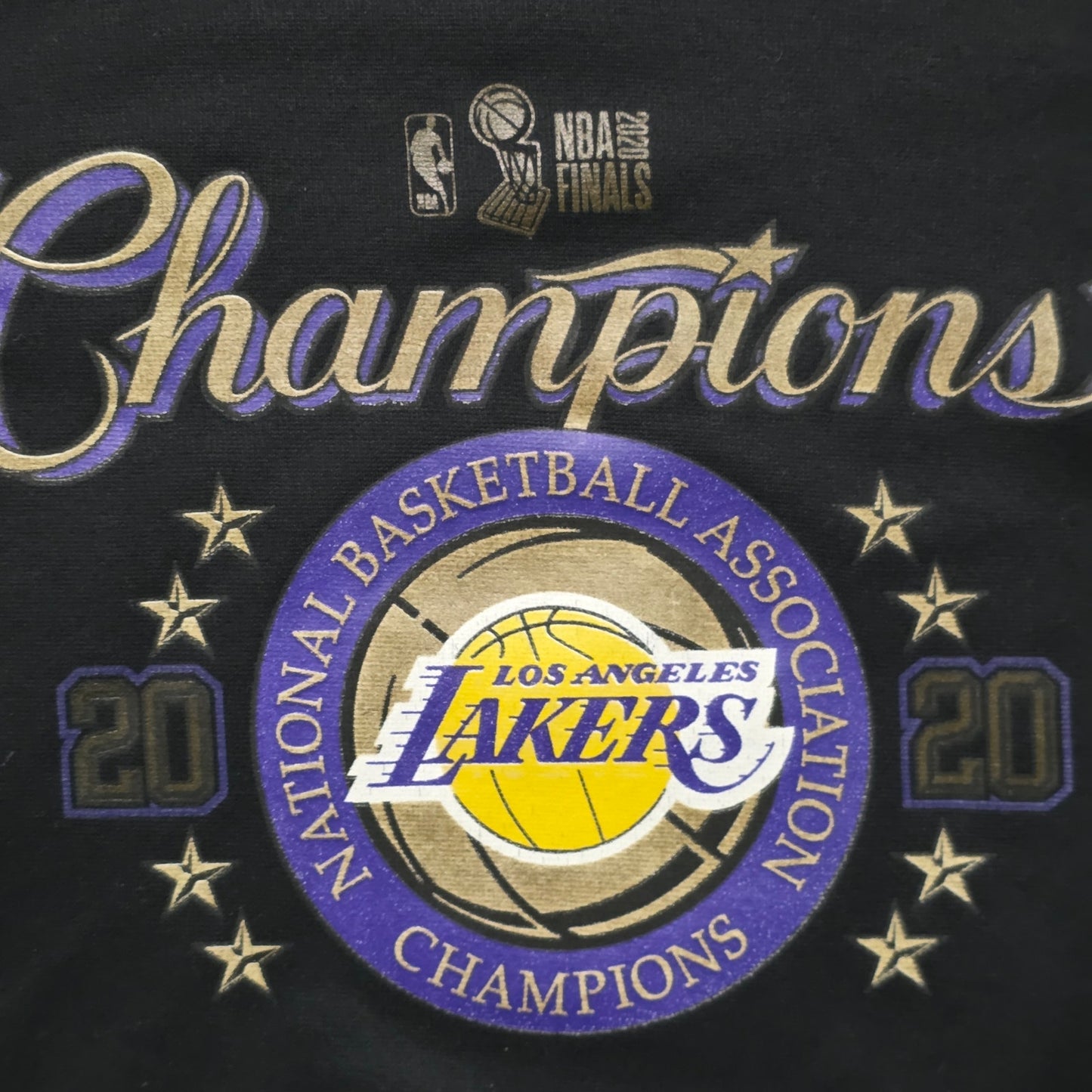 Nike Los Angeles Lakers 2020 Champions Hoodie Men’s L Black NBA Finals