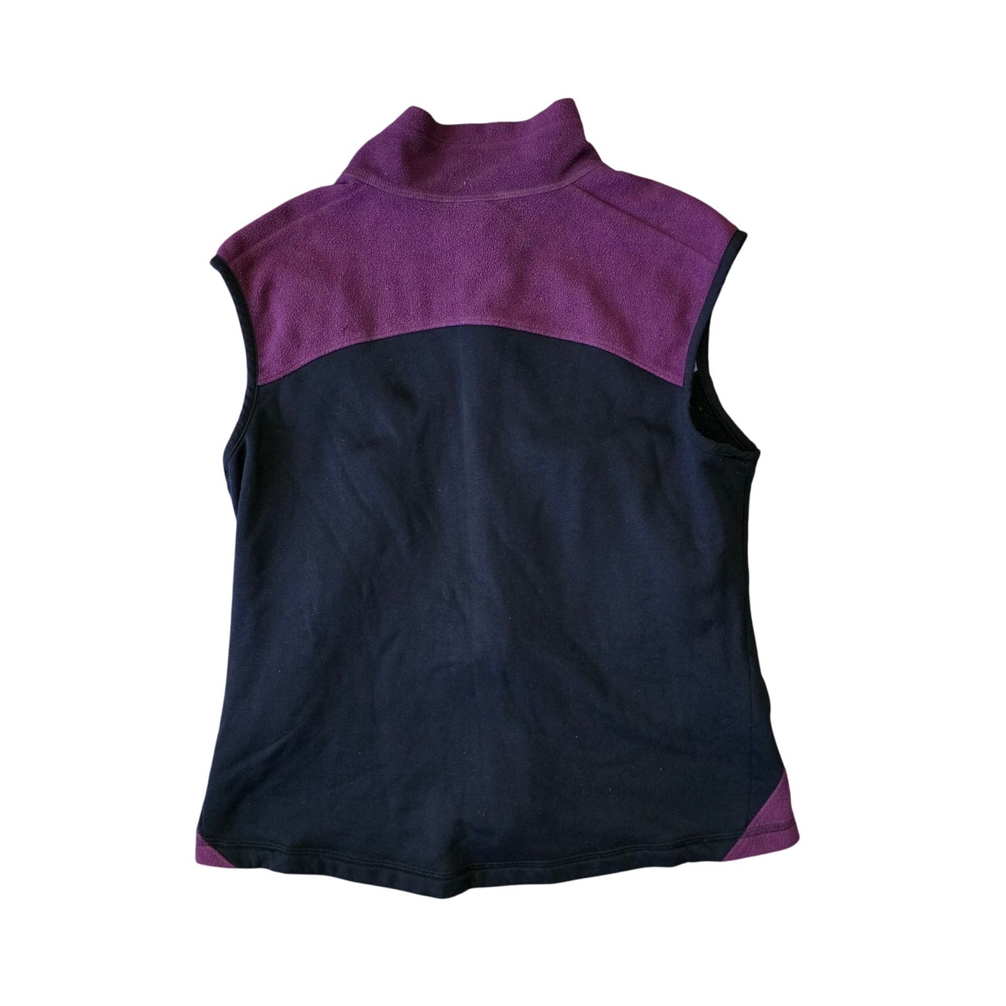 REI Fleece Waistcoat Women’s Large Purple and Black Full Zip