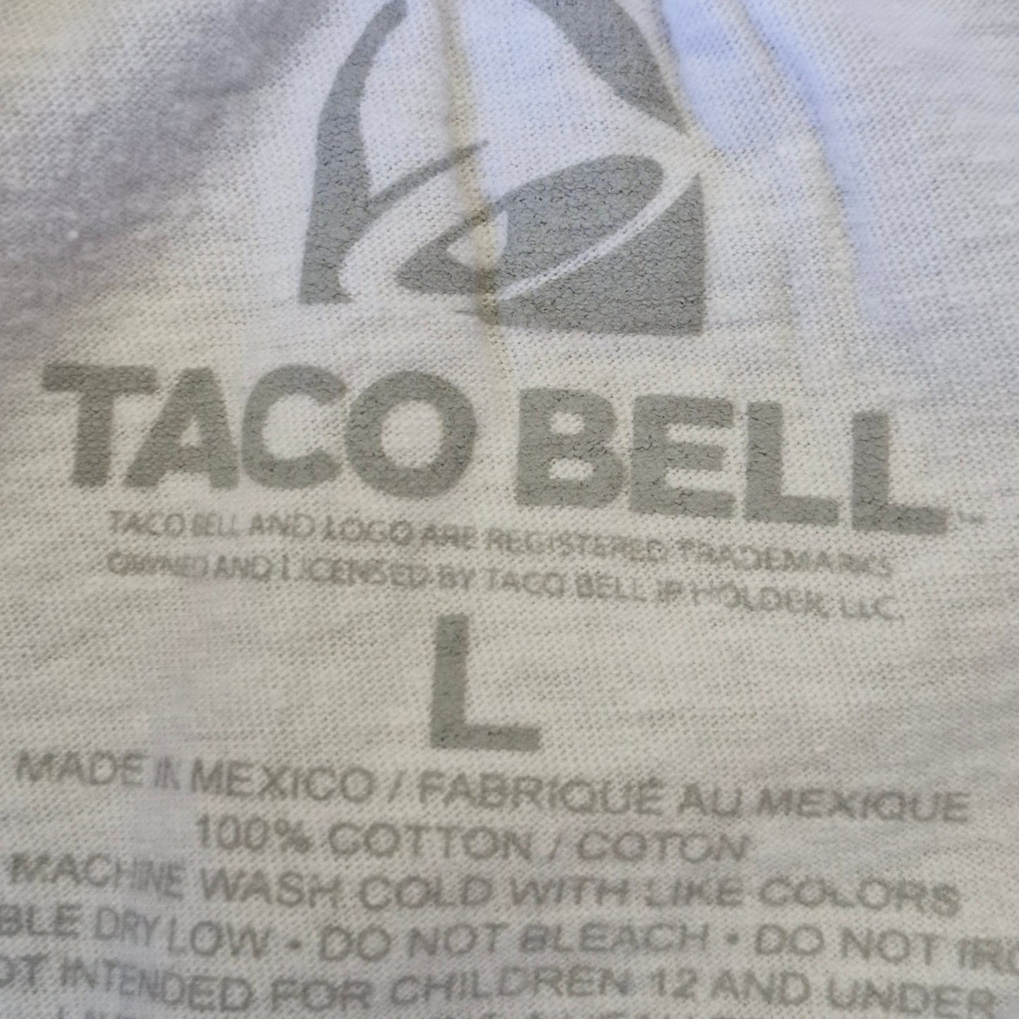 Taco Bell Retro Triangles Graphic T Shirt Mens Large