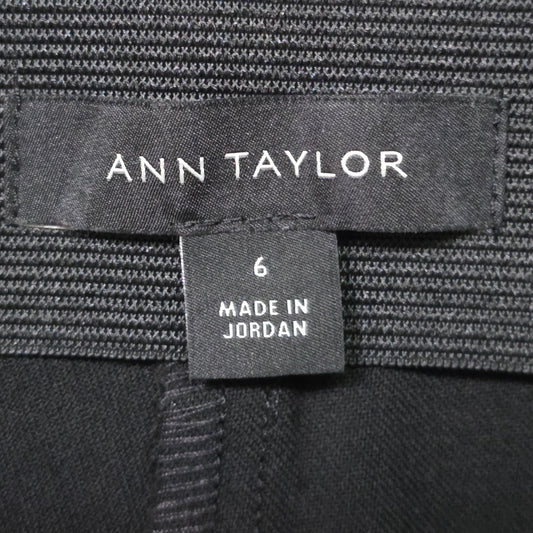 Ann Taylor Slim Ankle Pants Women’s Size 6 Black Dress Work Trousers