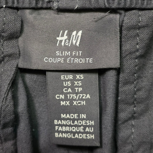 H&M Slim Fit Cargo Joggers Men’s XS Dark Grey