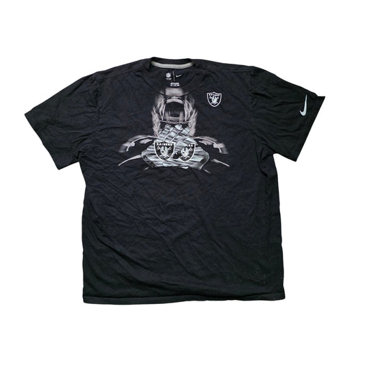 Nike NFL Las Vegas Raiders T-Shirt Men XXL Black Team Logo