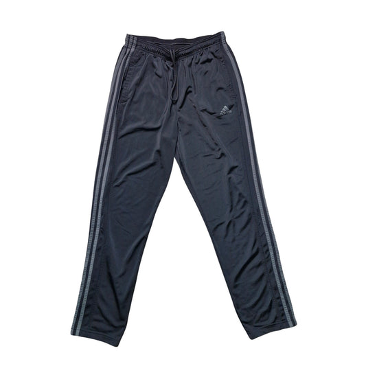 Adidas Primegreen Soccer Pants Men’s Large Black Gray Ankle Zip Athletic Track