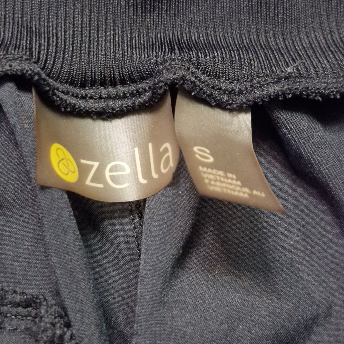 Zella Black Jogger Track Pants Women’s Size Small Elastic Waist with Drawstring