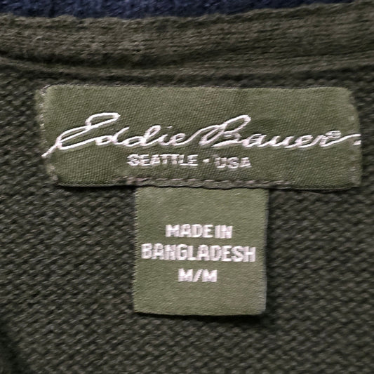 Eddie Bauer Combed Cotton Pullover Sweater Men’s M Green
