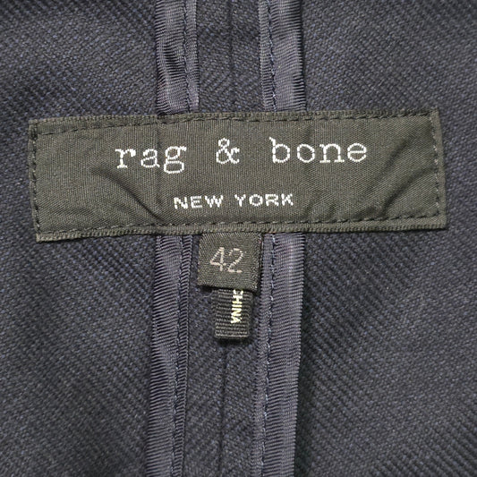 Rag & Bone Blazer Men’s 42 Black Wool Blend Tailored Casual