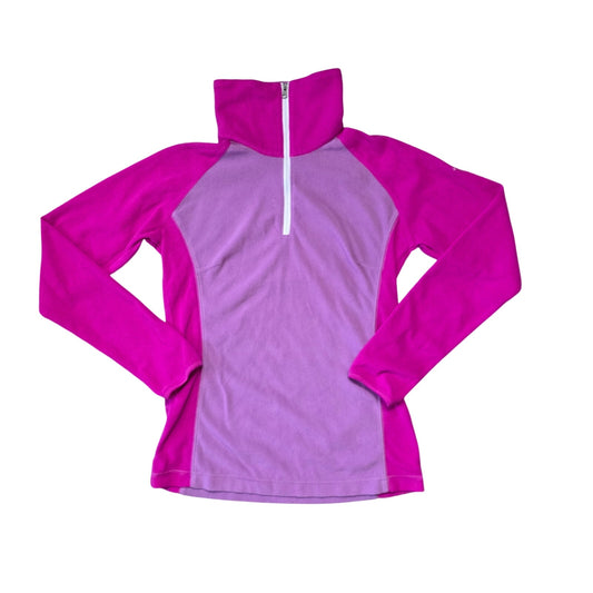 Columbia Fleece Pullover Women’s Small Purple Pink 1/4 Zip Active