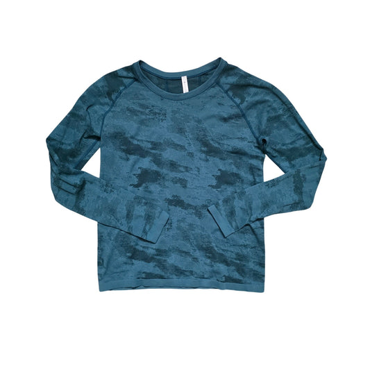 Athleta Momentum Long Sleeve Women’s XL Dark Surf Teal Camo
