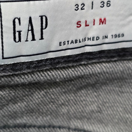GAP Men’s Slim Fit Black Jeans 32x36 GapFlex Stretch Denim