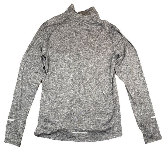 Nike Dri-Fit Quarter Zip Pullover Men’s M Gray Long Sleeve Running Training