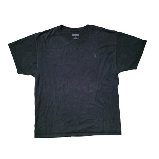 Champion Basic Authentic T-Shirt Men’s Large Black Crew Neck Athletic