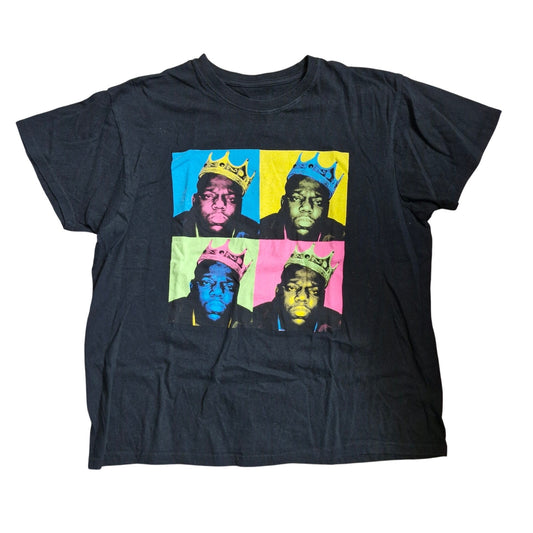 Vintage-style Notorious B.I.G. graphic tee Black Size XL